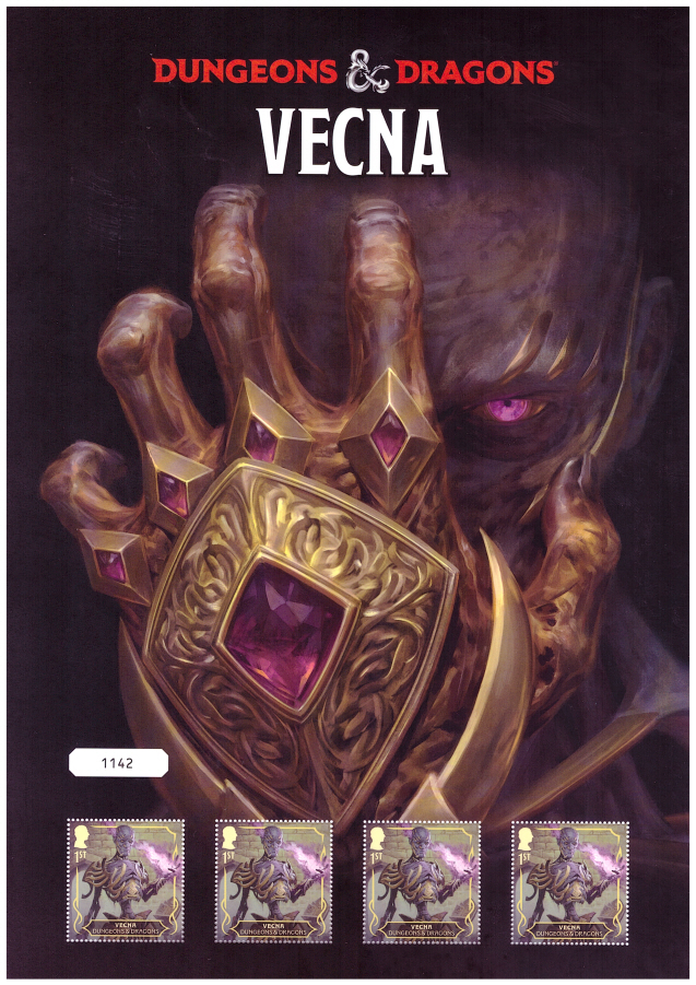 (image for) 2024 Dungeons & Dragons - Vecna Royal Mail Fan Sheet
